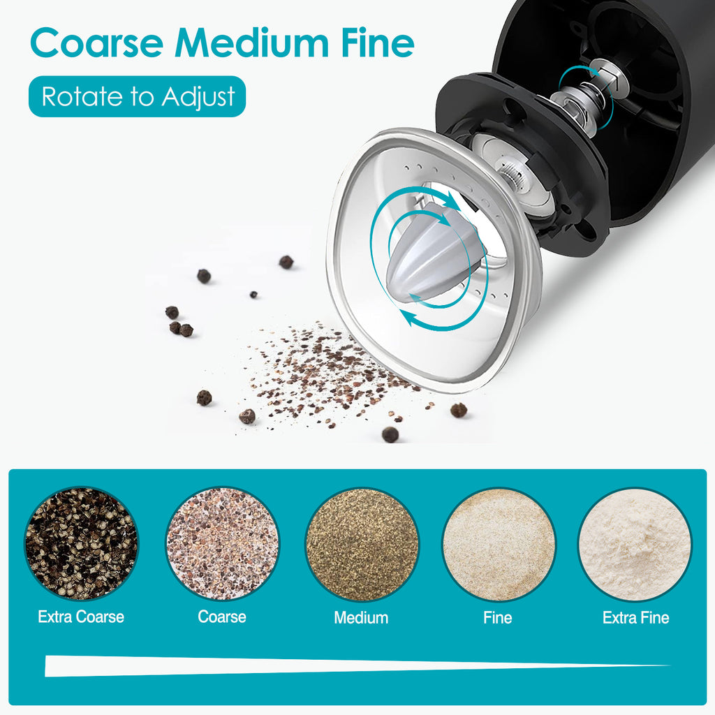 Electric Salt & Pepper Gravity-Auto Grinder