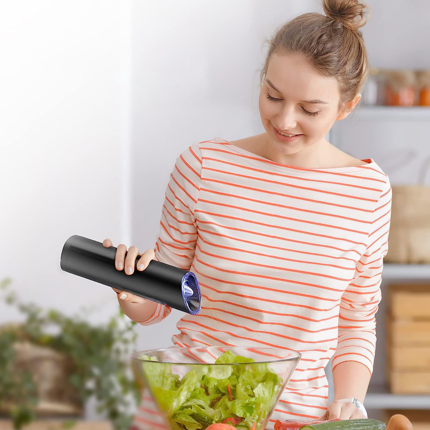 Electric Salt & Pepper Gravity-Auto Grinder
