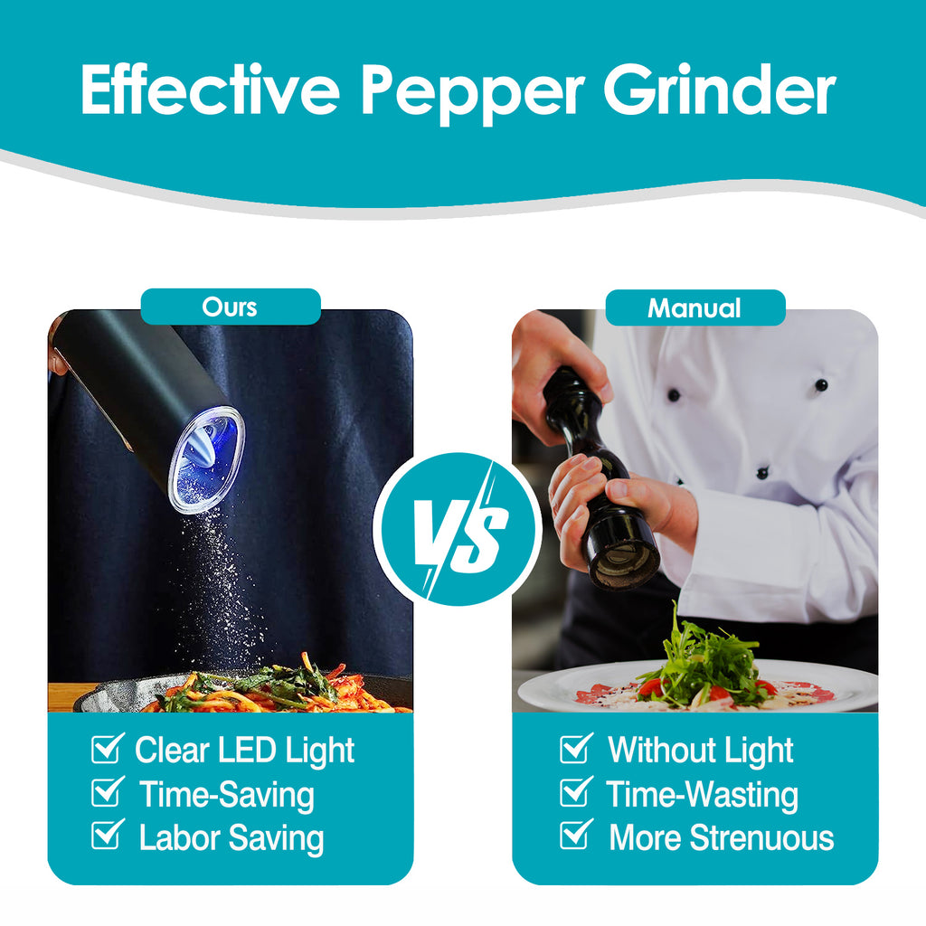 Electric Salt & Pepper Gravity-Auto Grinder
