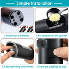 Electric Salt & Pepper Gravity-Auto Grinder