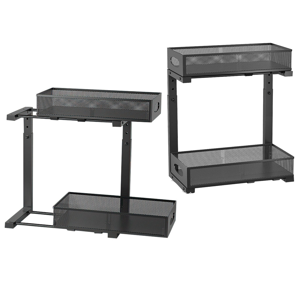 Adjustable Under-Sink Sliding Organizer (2-Pack)