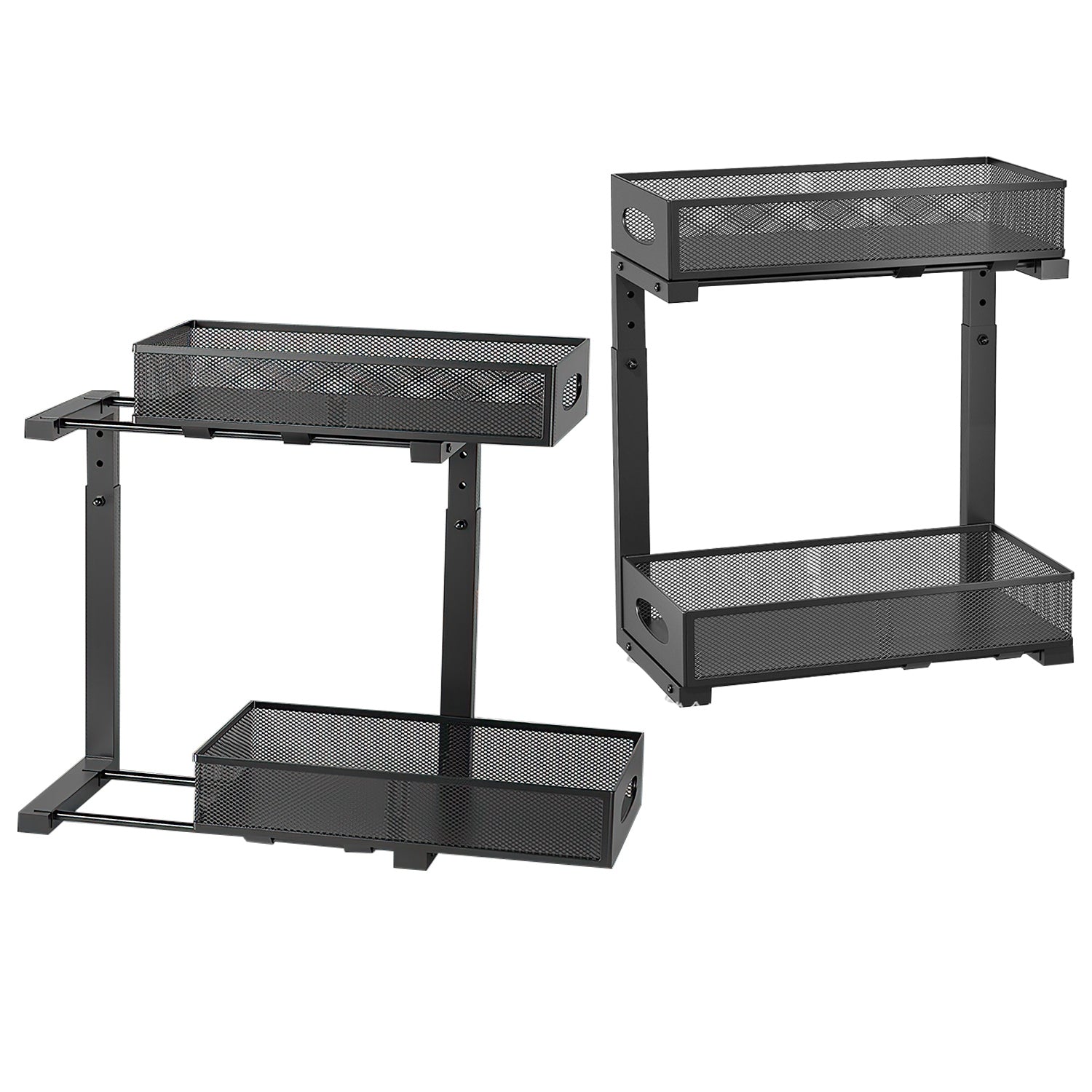 Adjustable Under-Sink Sliding Organizer (2-Pack)