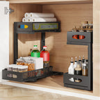 Adjustable Under-Sink Sliding Organizer (2-Pack)