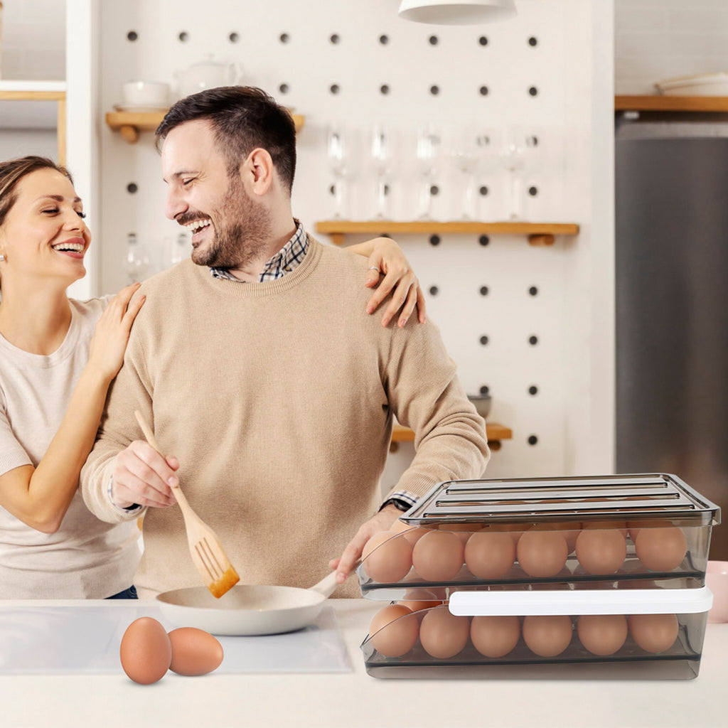 Glide & Stack Rolling Egg Dispenser (36-Egg Capacity)