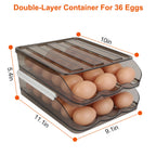 Glide & Stack Rolling Egg Dispenser (36-Egg Capacity)
