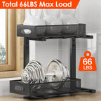 Adjustable Under-Sink Sliding Organizer (2-Pack)
