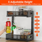 Adjustable Under-Sink Sliding Organizer (2-Pack)