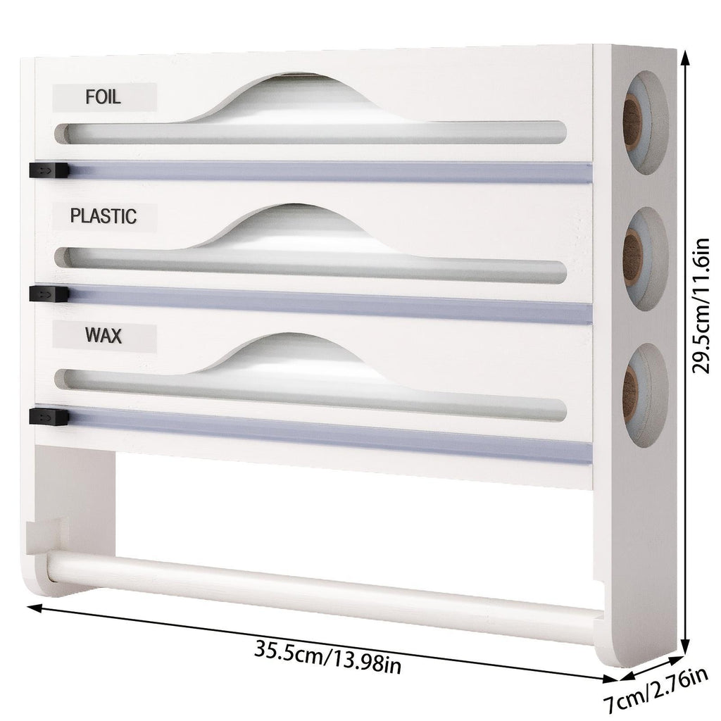 Bamboo 4-in-1 Kitchen Organizer & Dispenser