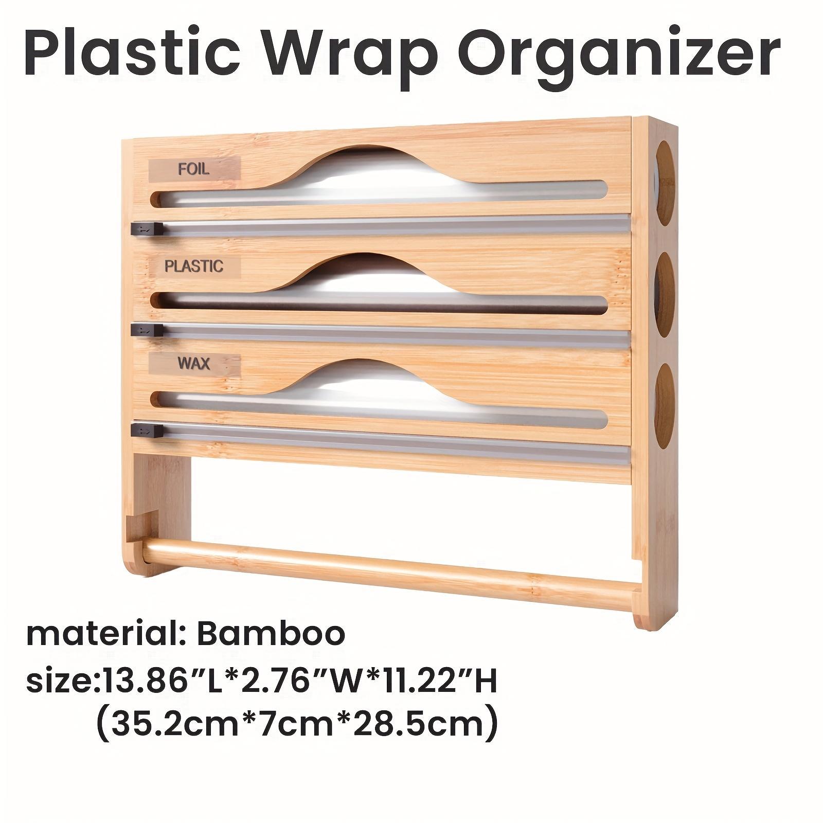Bamboo 4-in-1 Kitchen Organizer & Dispenser