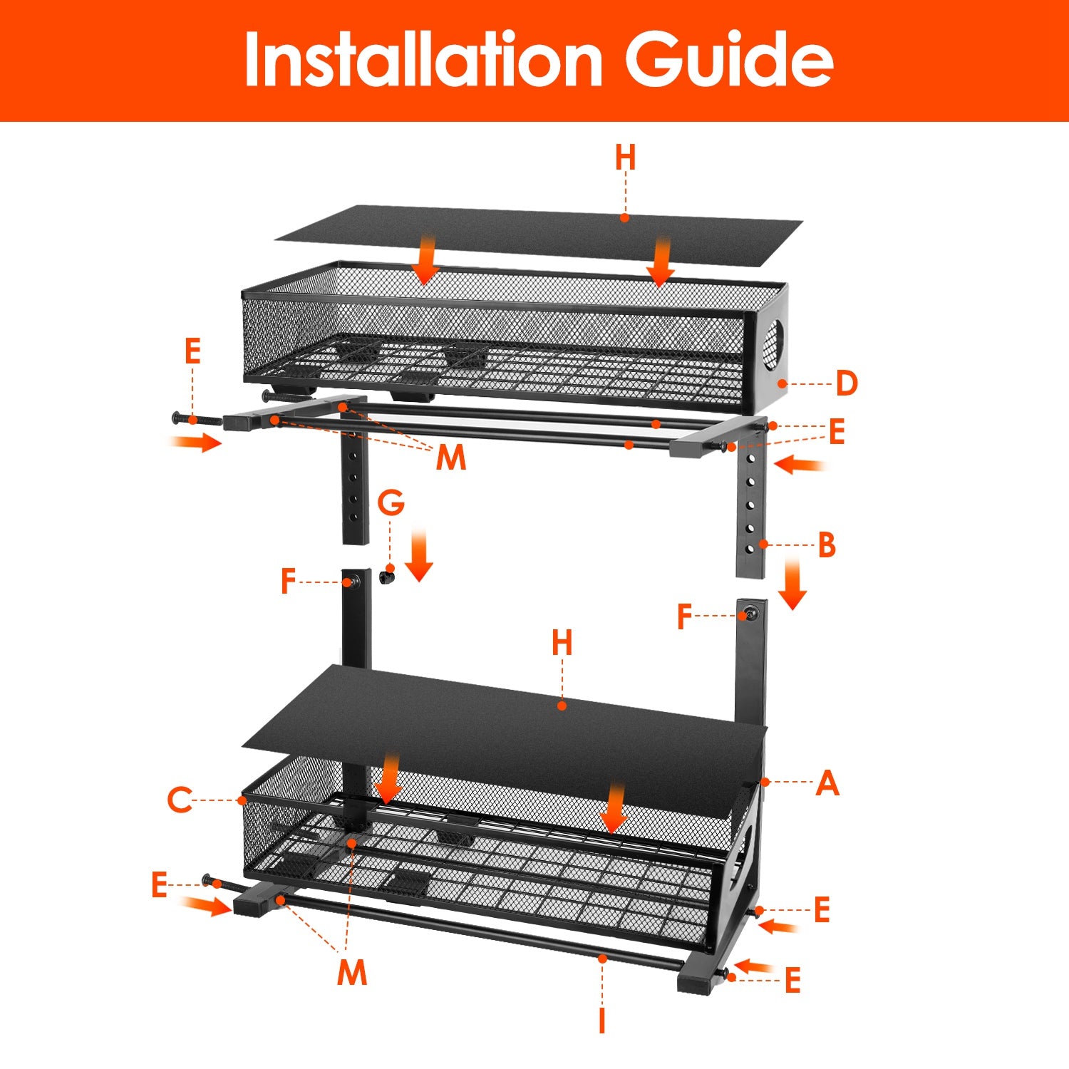 Adjustable Under-Sink Sliding Organizer (2-Pack)